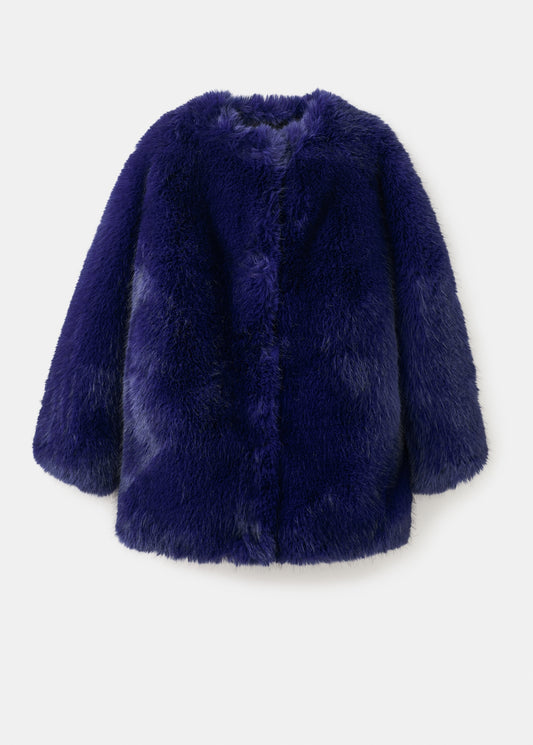 Faux-fur coat