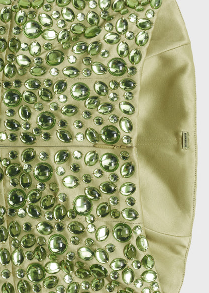 Strapless crystal dress