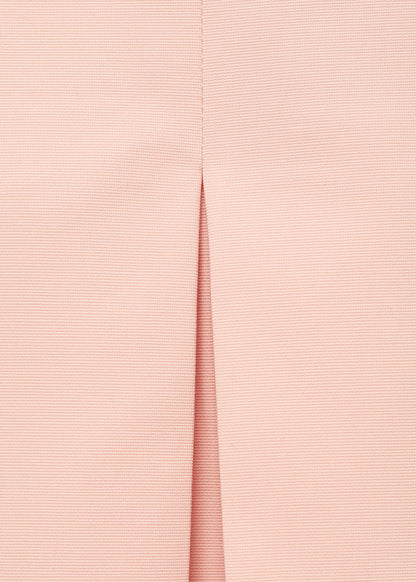 Cotton midi-skirt with pleat detail