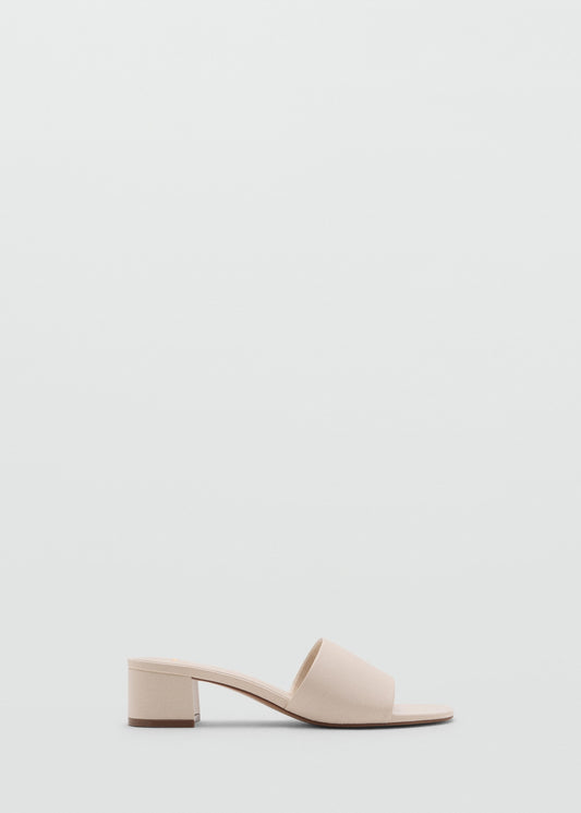 Block-heel sandals with strap