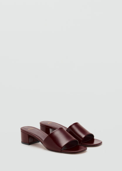 Block-heel sandals with strap