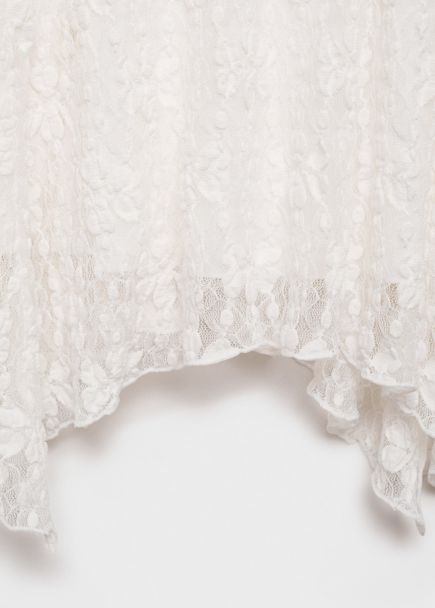Lace midi skirt