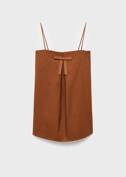 Bow neckline dress