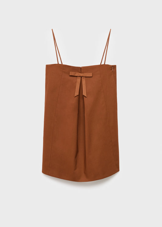 Bow neckline dress