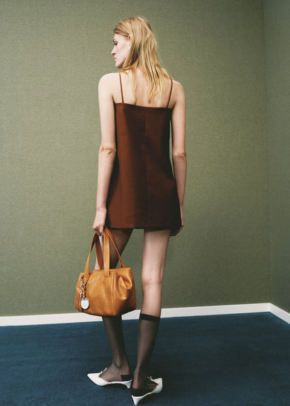 Bow neckline dress