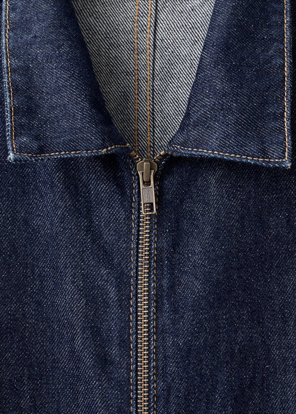 Belt denim jumpsuit