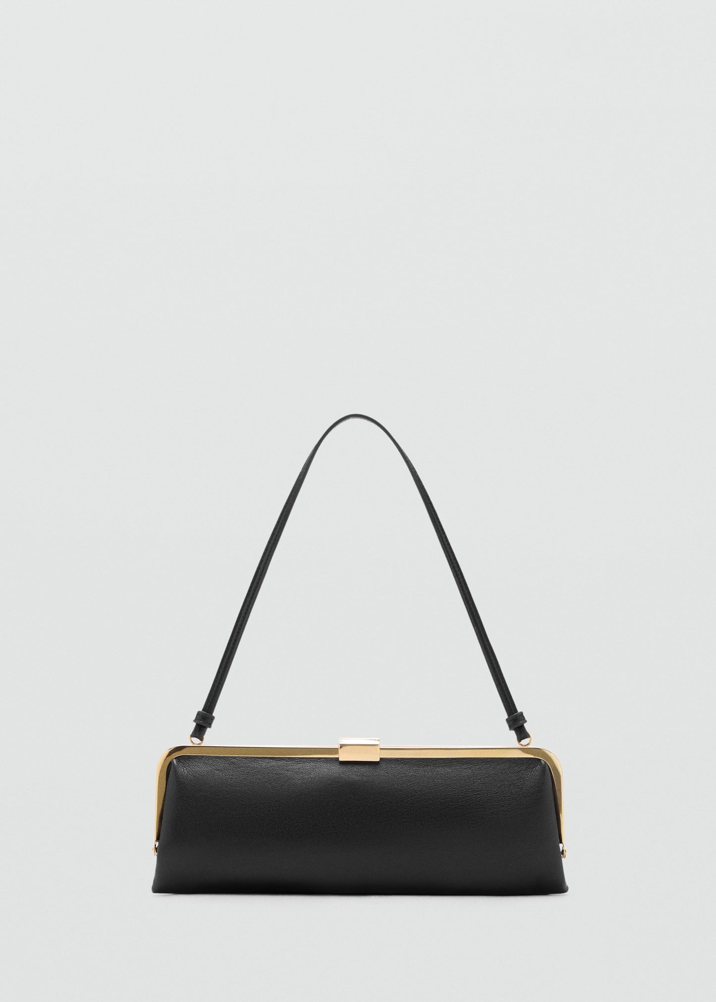 Metallic clutch handbag