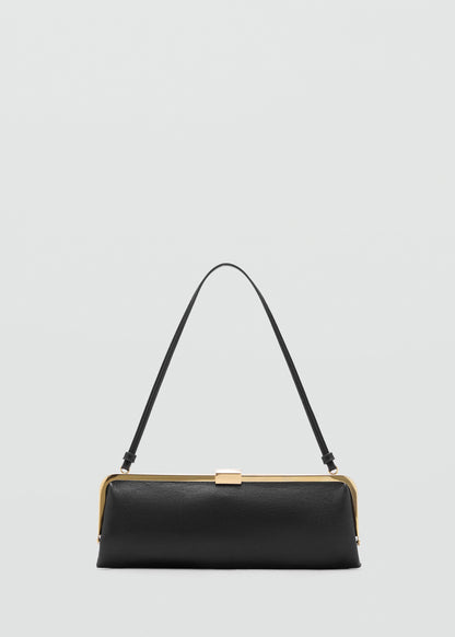 Metallic clutch handbag