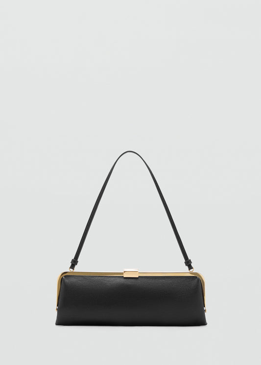 Metallic clutch handbag