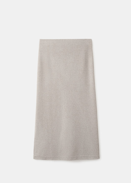 Long skirt with elastic waist