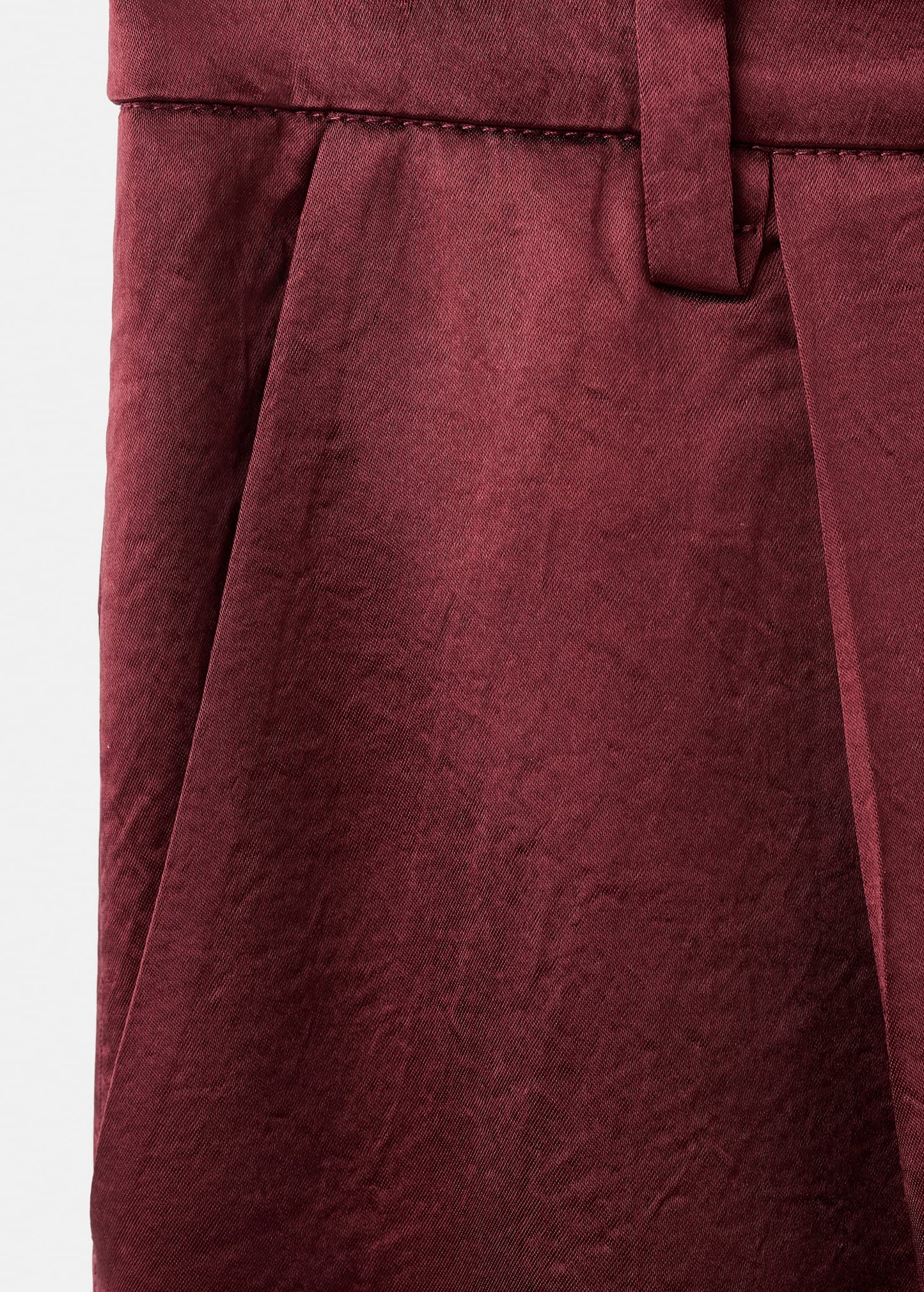 Satin wide-leg trousers