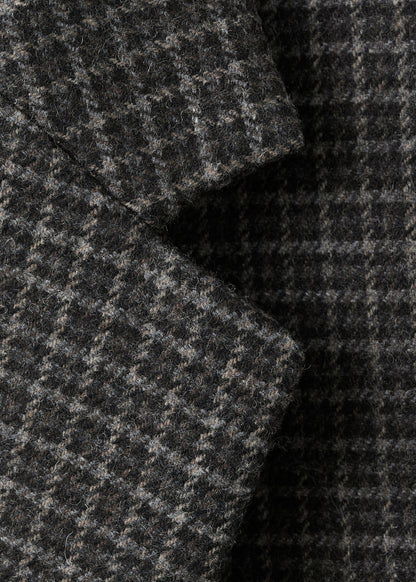Wool check blazer