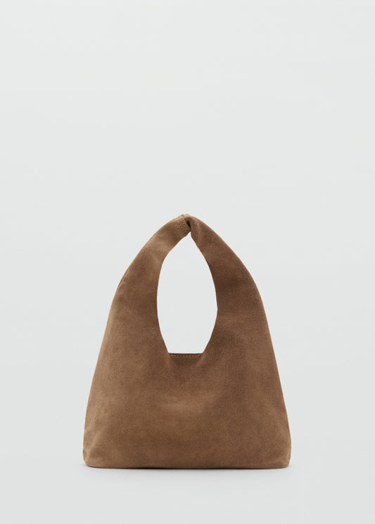 Leather bucket bag