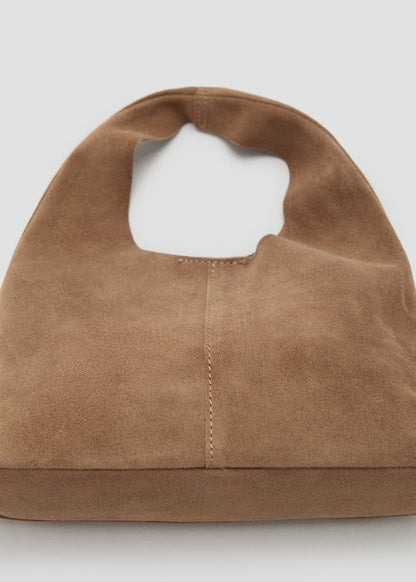 Leather bucket bag
