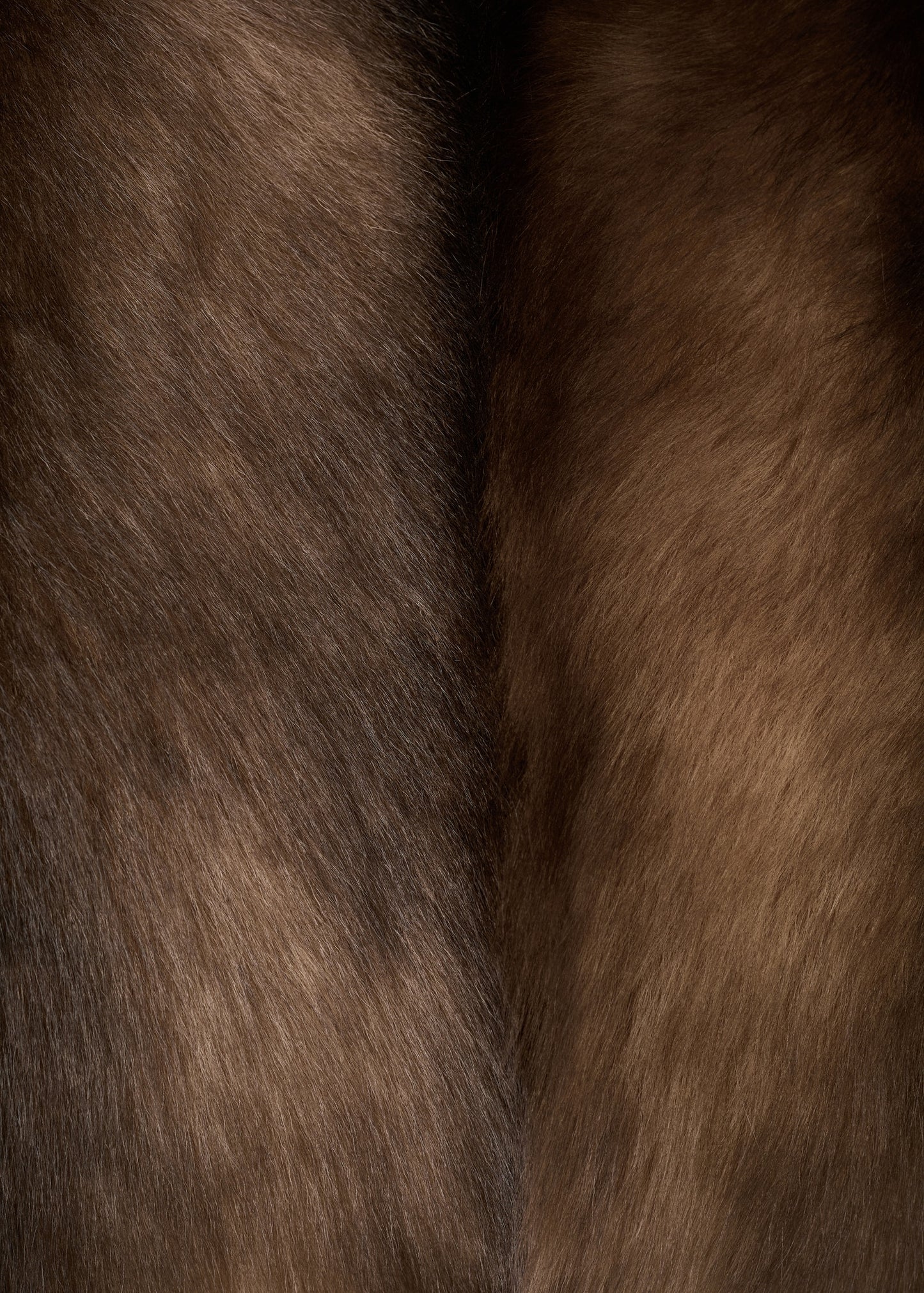 High collar fur vest