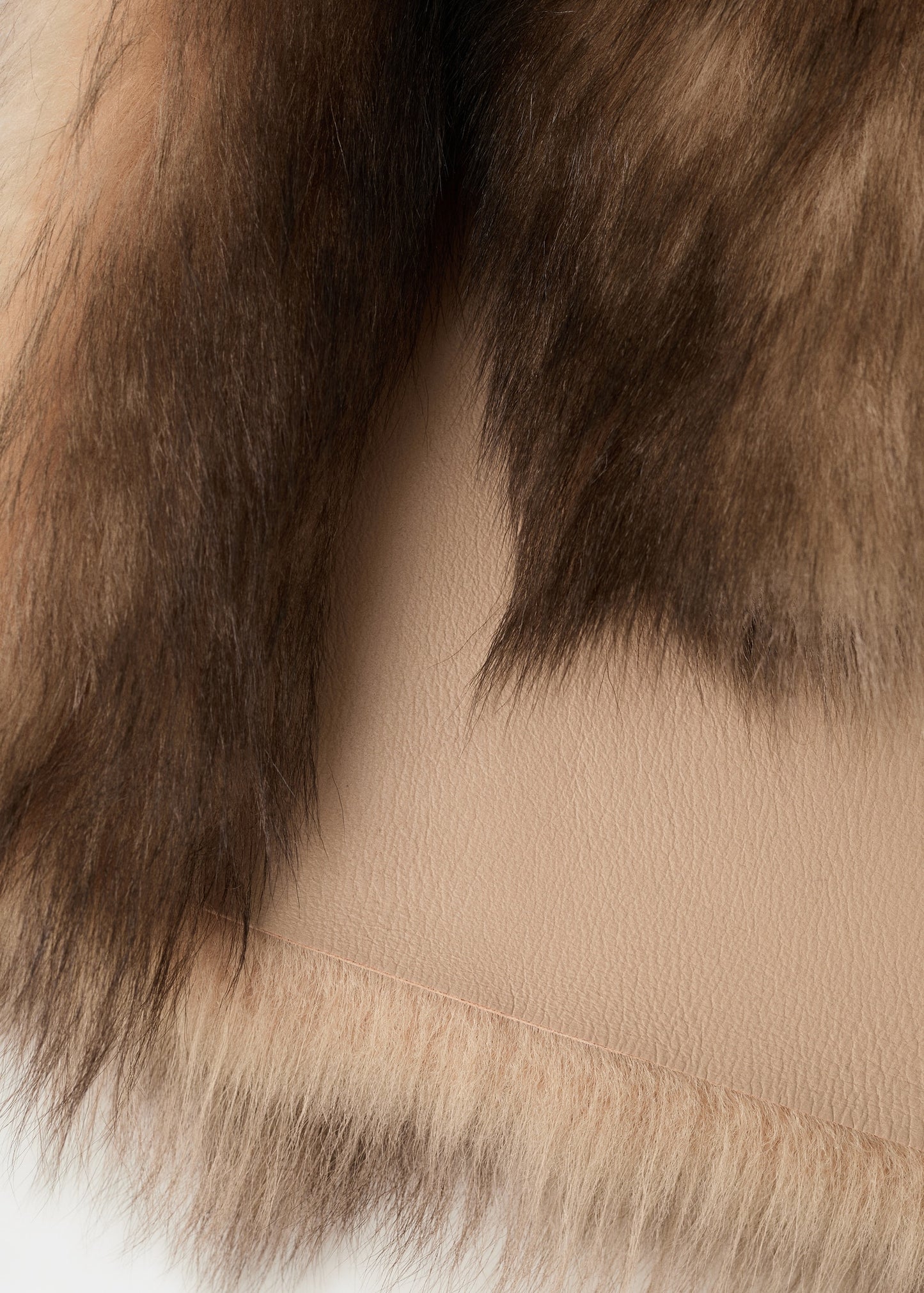 High collar fur vest