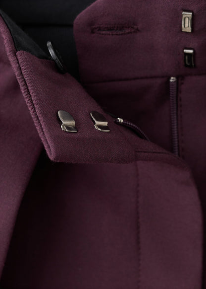 Pleated wide leg trousers