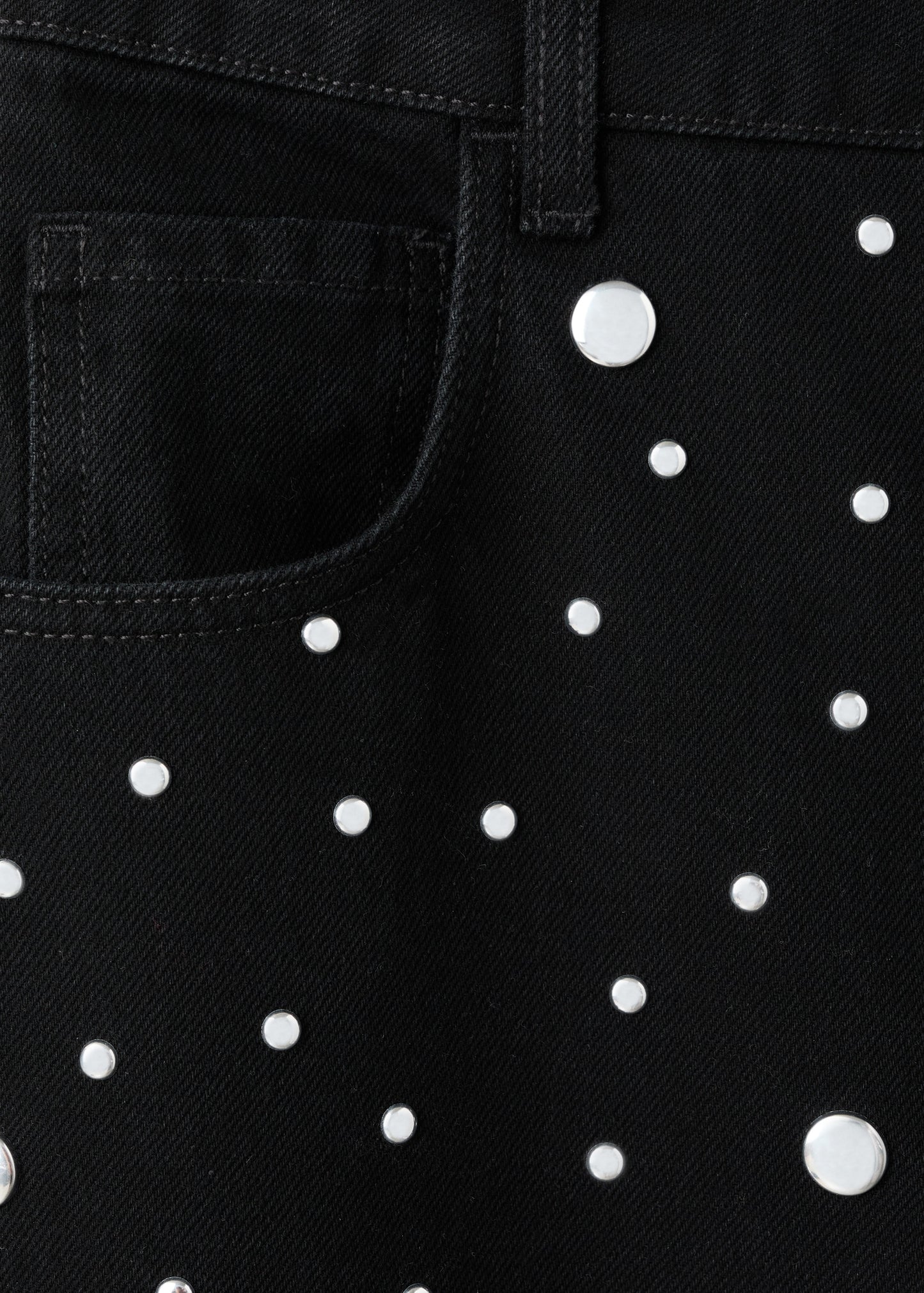 Straight-fit jeans with studs