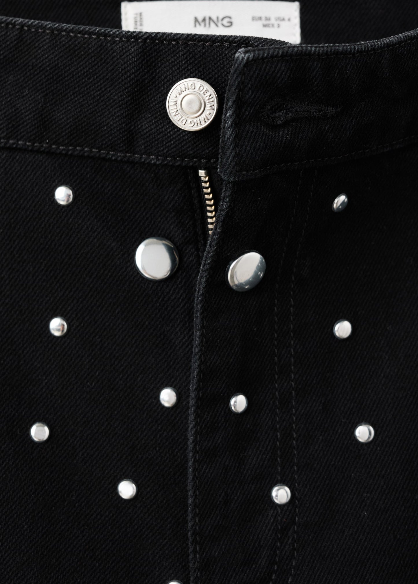 Straight-fit jeans with studs