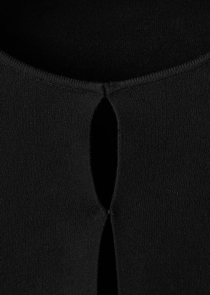 Cardigan with fur-effect cuffs