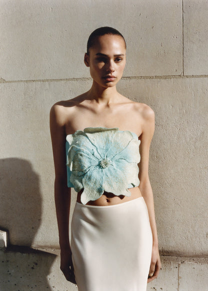 Maxi flower bandeau top