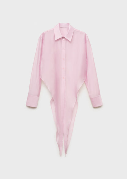 Lyocell shirt with peak finish