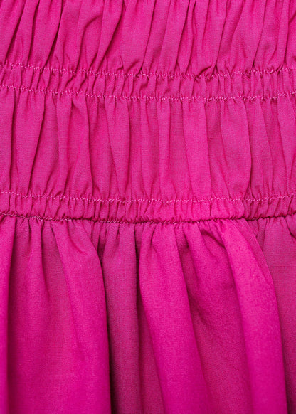 Short gathered balloon dress