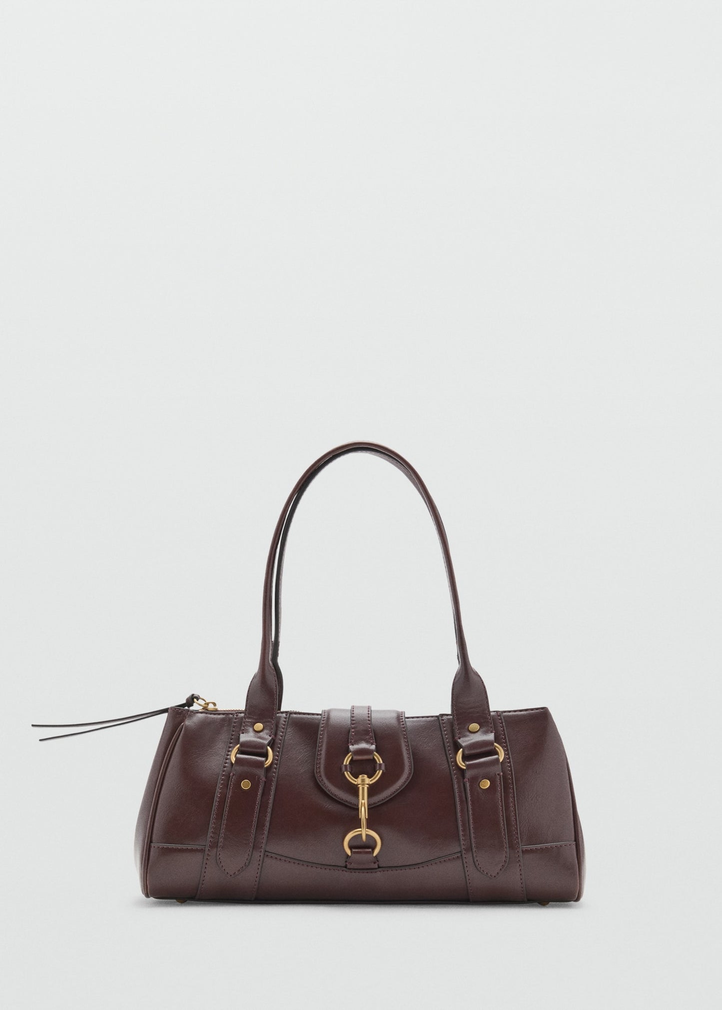 Medium shoulder bag with snap hook