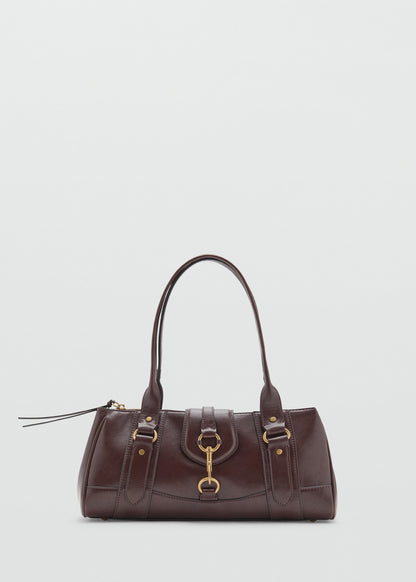 Medium shoulder bag with snap hook