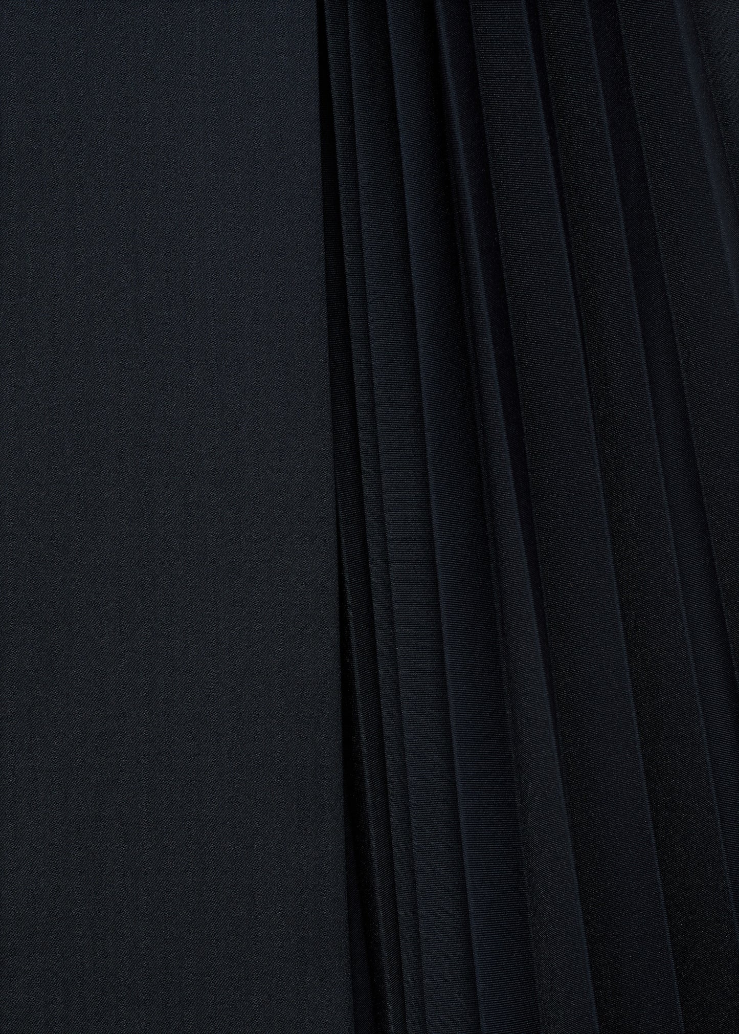 Pleated crossover skirt