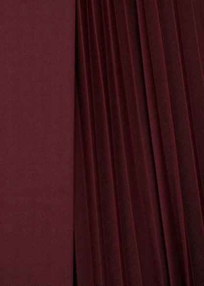 Pleated crossover skirt