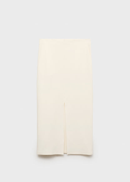 Cotton skirt with opening