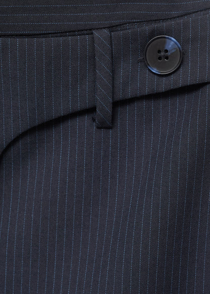 Pinstriped short skirt