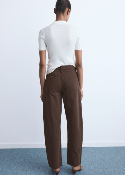 High-rise balloon jeans