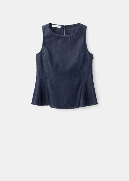Denim crop top