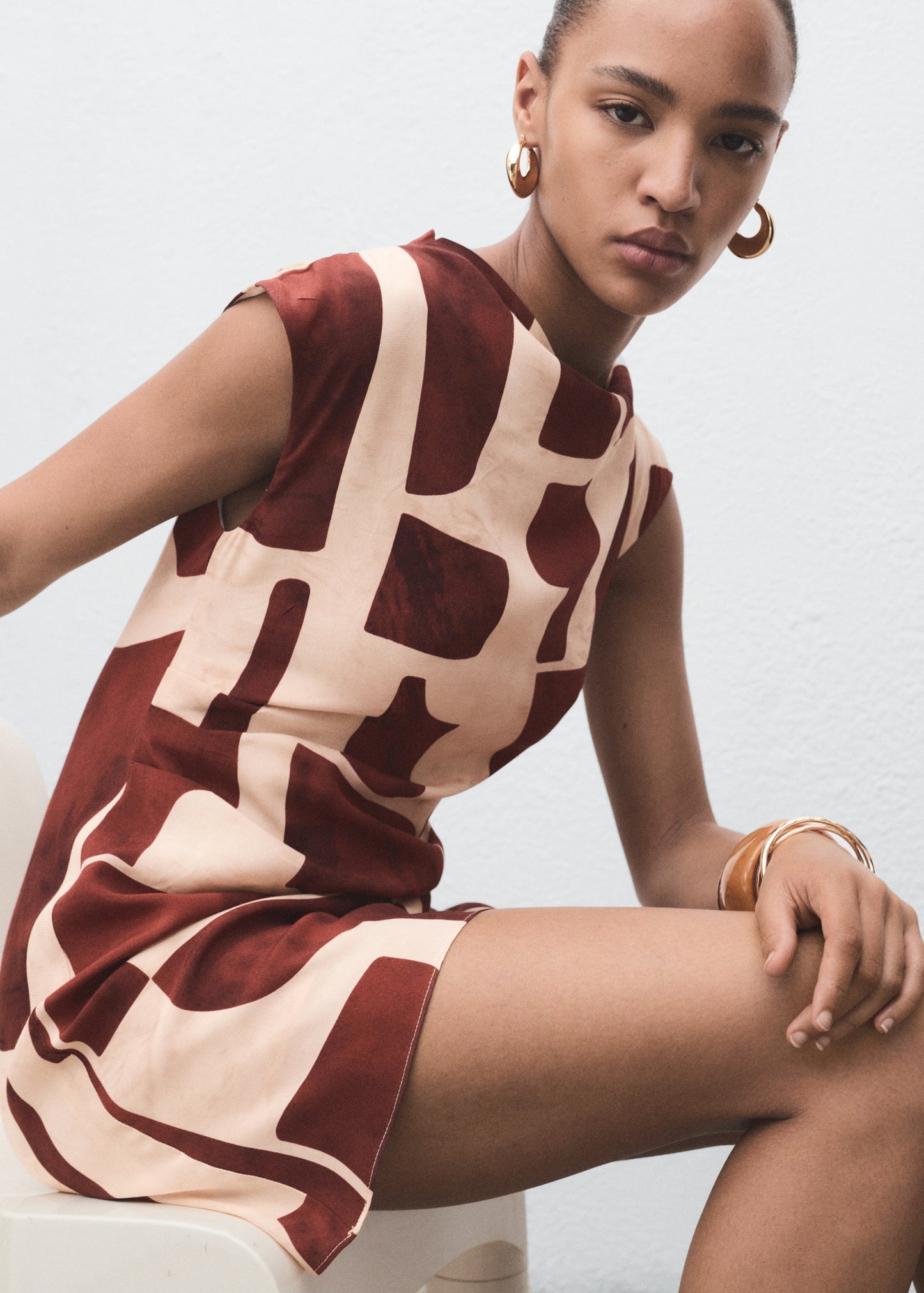 Short patterned dress