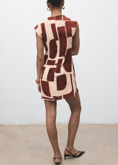 Short patterned dress