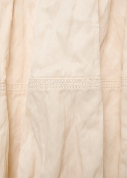 Creased-effect balloon skirt