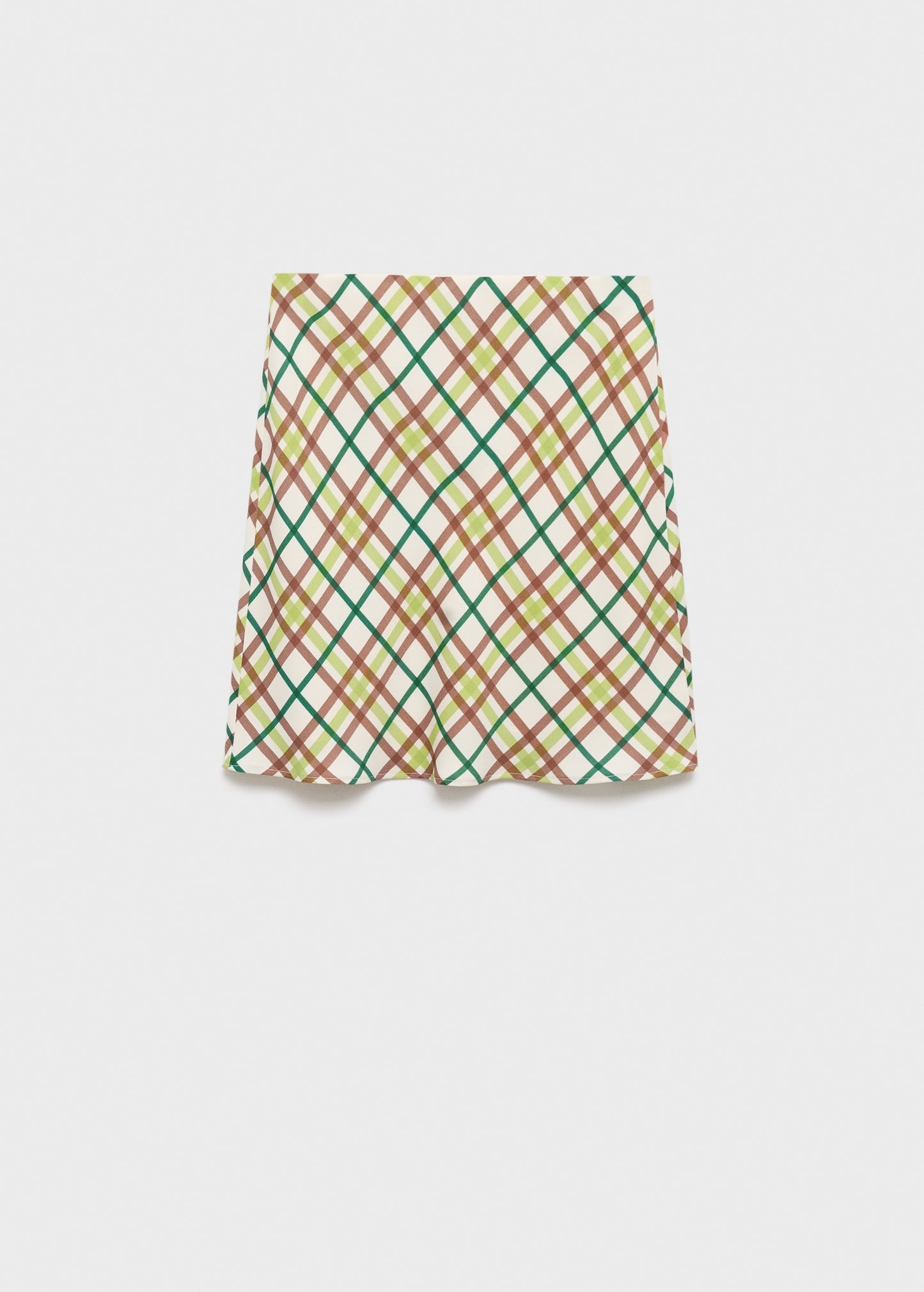 Short plaid skirt