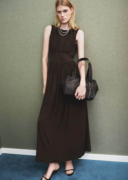 Long gathered dress