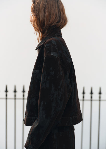 Devoré denim jacket