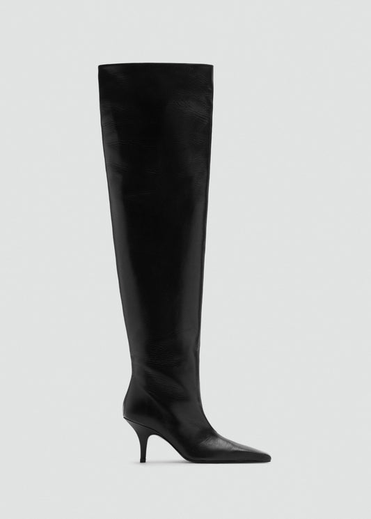 Tall leather boots