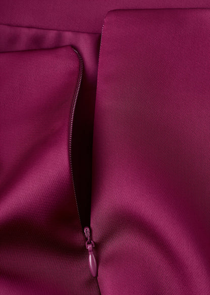 Satin short skirt