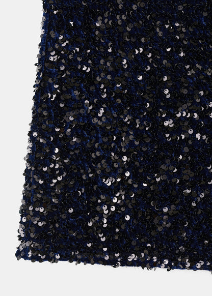 Velvet sequin shorts