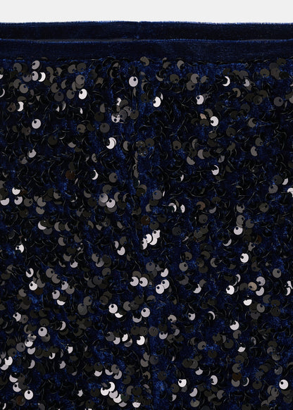 Velvet sequin shorts