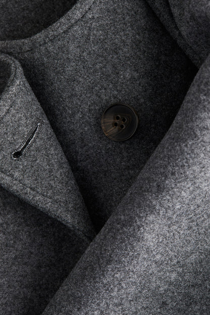 Scarf-detail coat