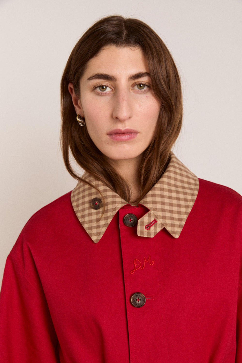 Anja reversible shower-proof trench