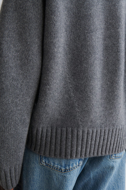 Cashmere Funnel-Neck Jumper