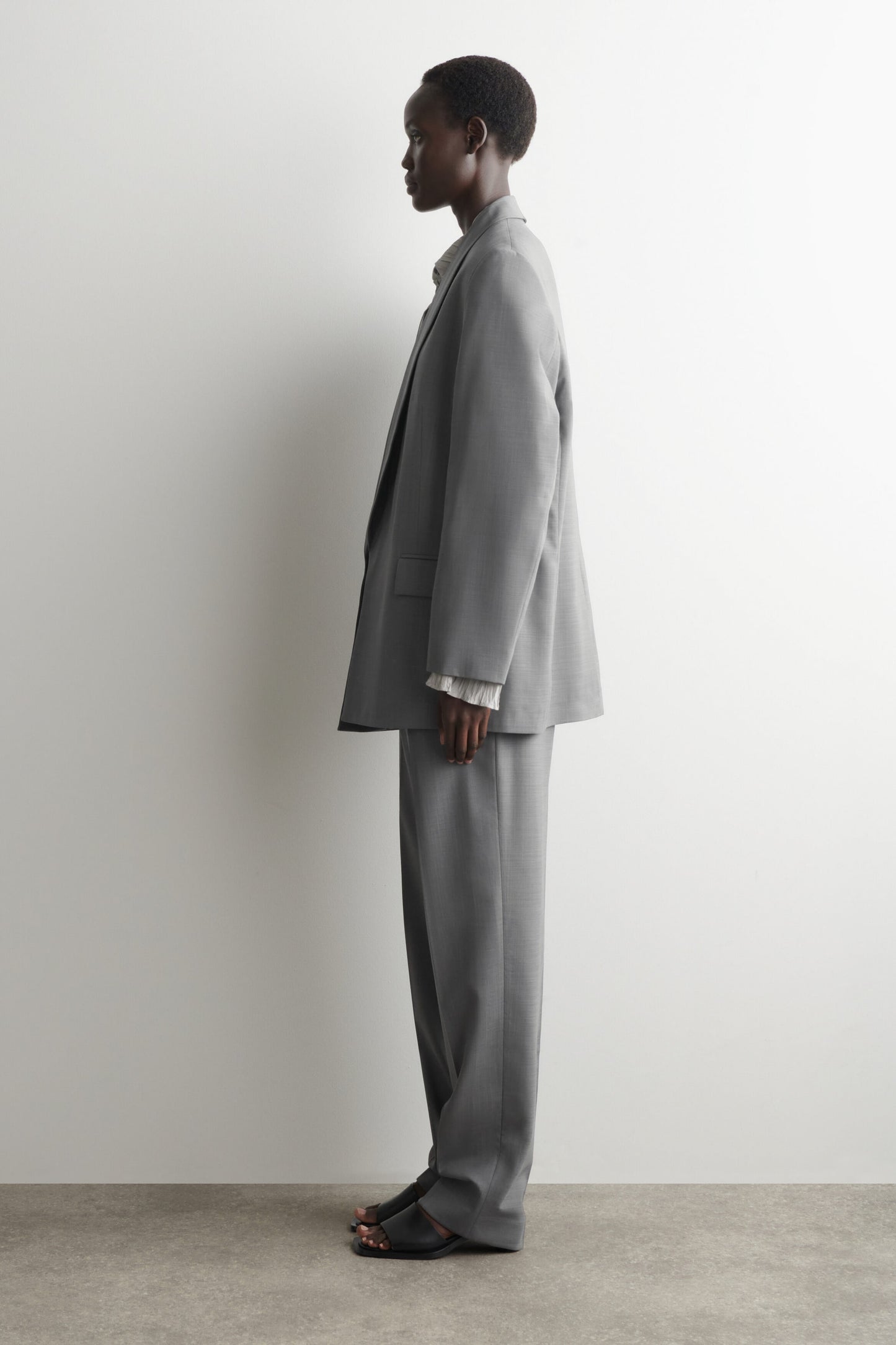 Shawl-Collar Wool Blazer