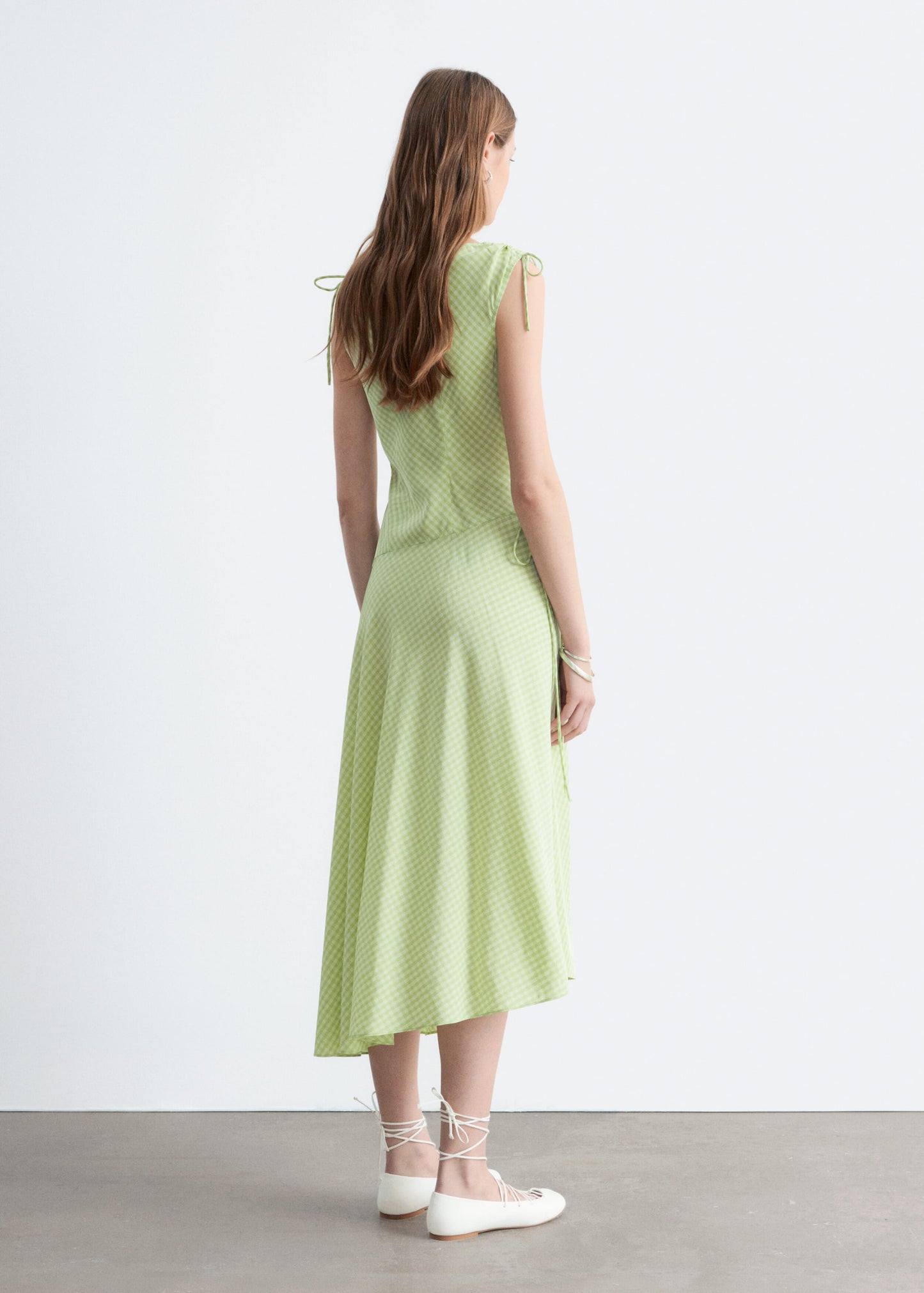 Asymmetric Draped Midi Dress